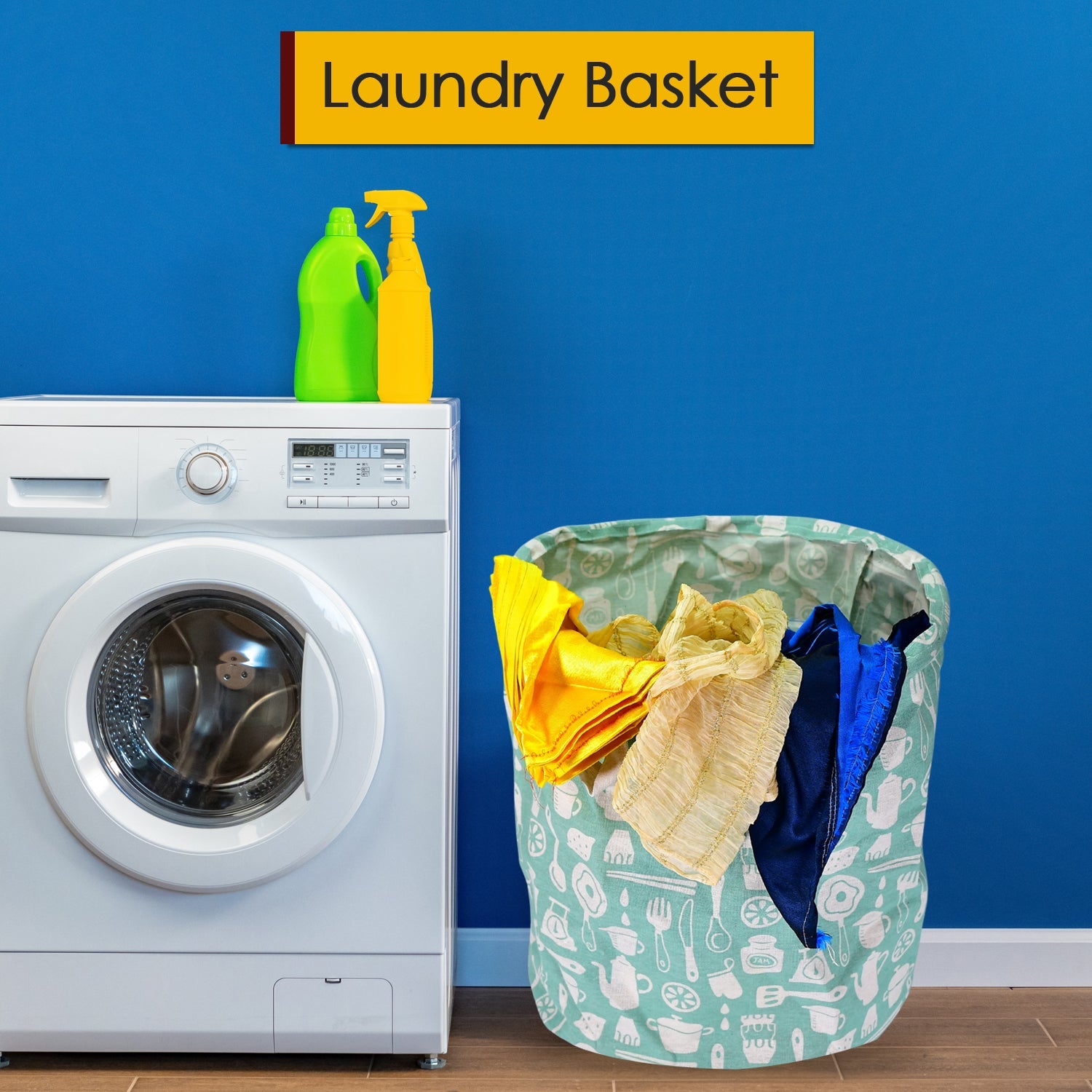 6276 Durable and Collapsible Laundry storage Bag with Handles Clothes & Toys Storage Foldable Laundry Bag for Dirty Clothes. DeoDap 6276 Durable and Collapsible Laundry storage Bag with Handles Clothes & Toys Storage Foldable Laundry Bag for Dirty Clothes. DeoDap